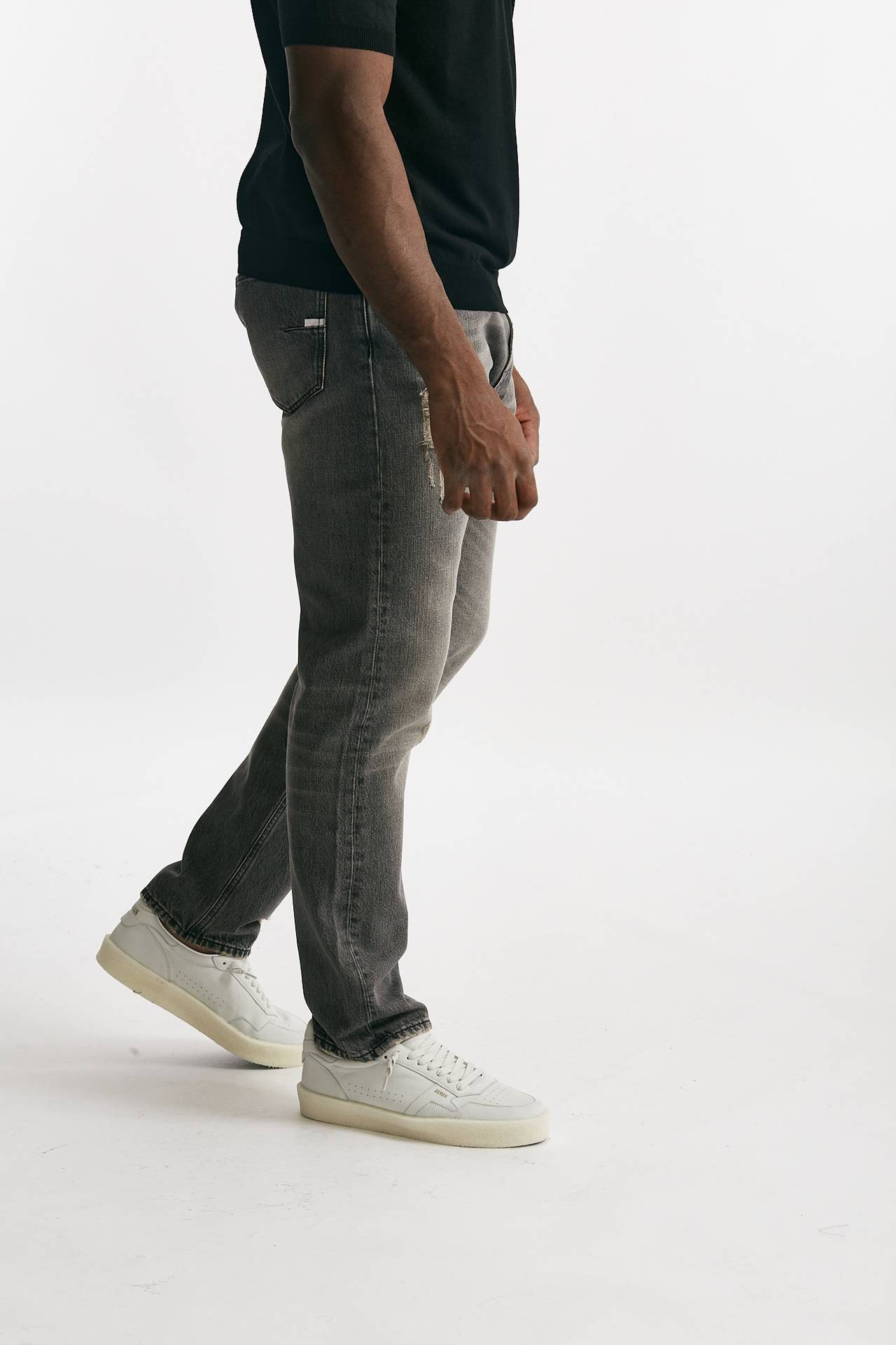 Jeans ARROW cotone grigio fermo stone washed