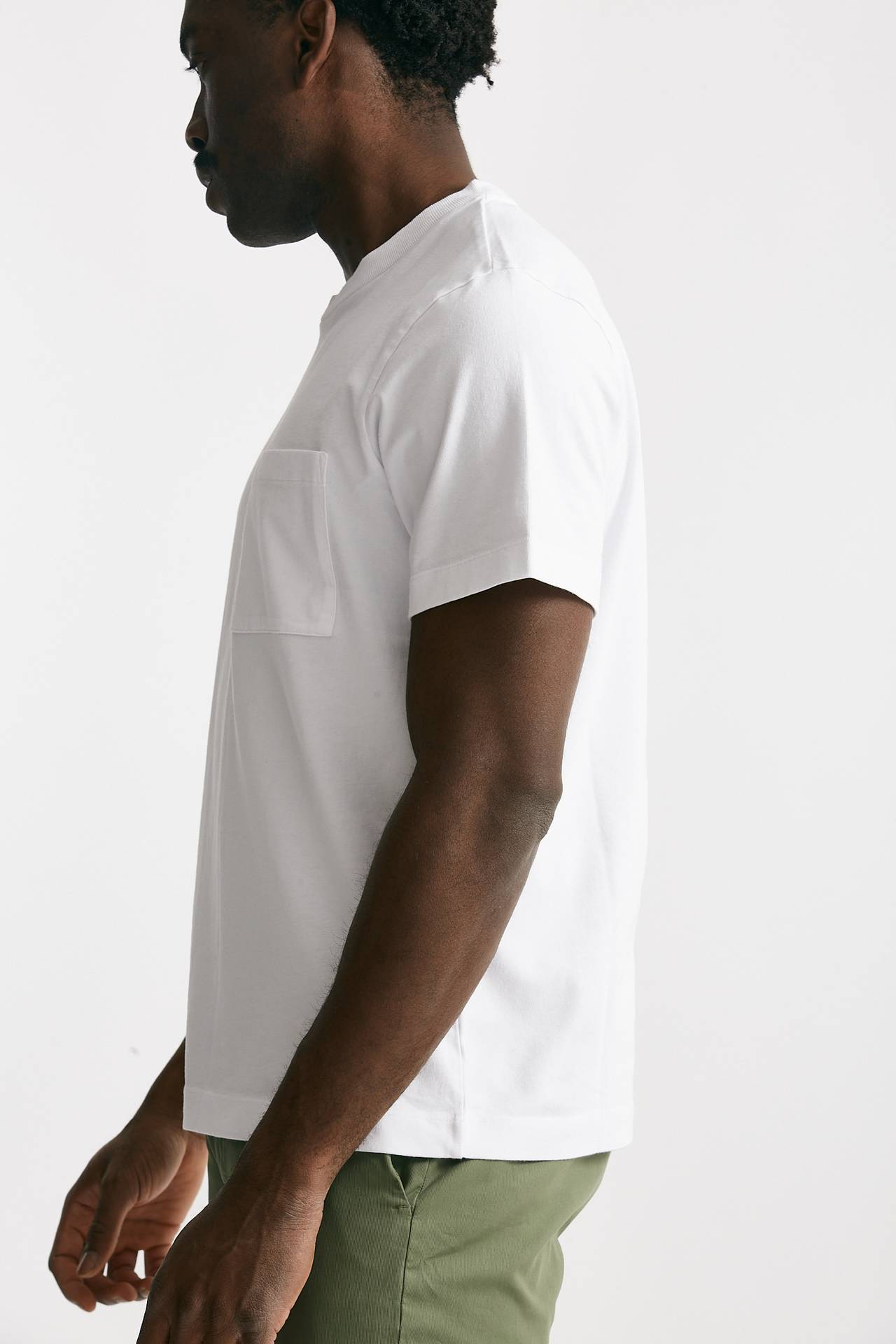 T-shirt in cotone “doppio” bianco 