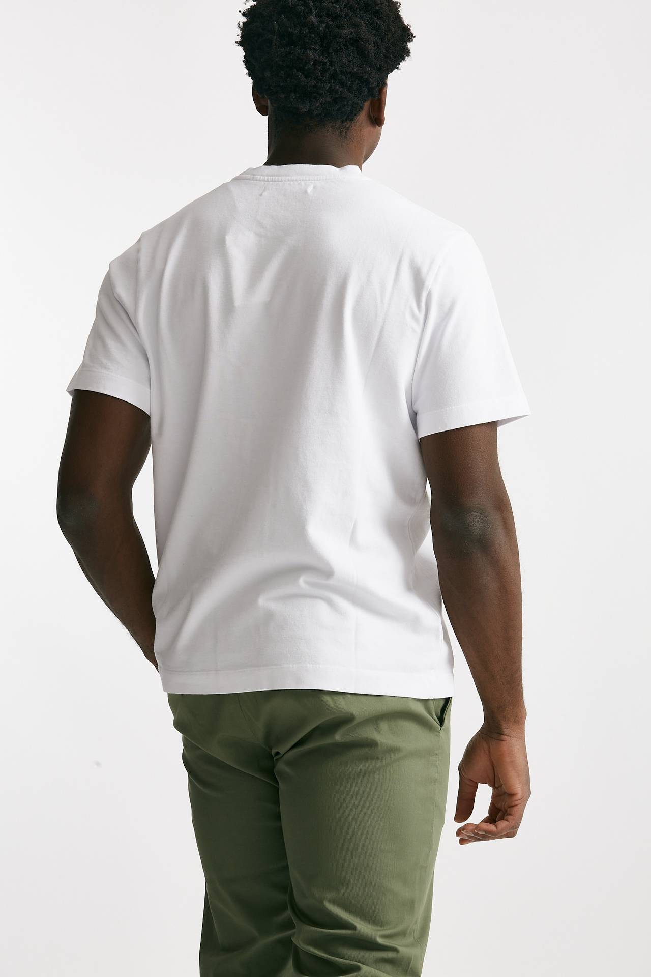 T-shirt in cotone “doppio” bianco 