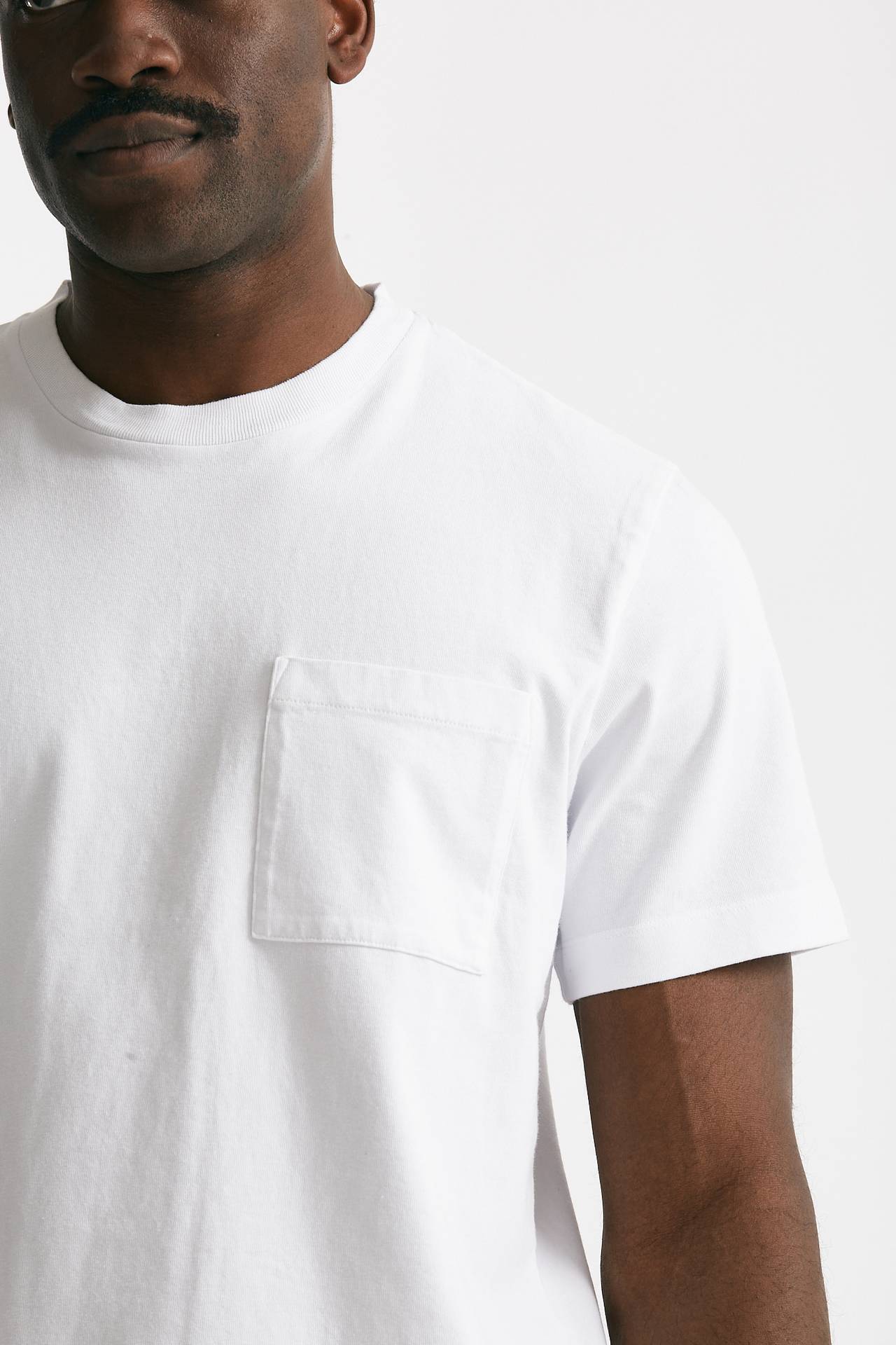 T-shirt in cotone “doppio” bianco 