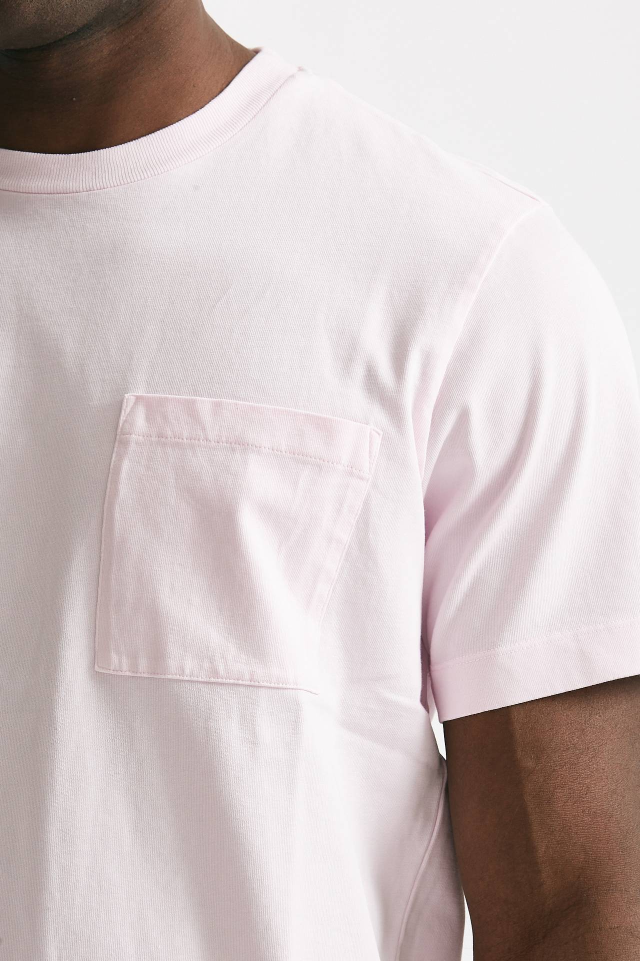 T-shirt in cotone “doppio” rosa 