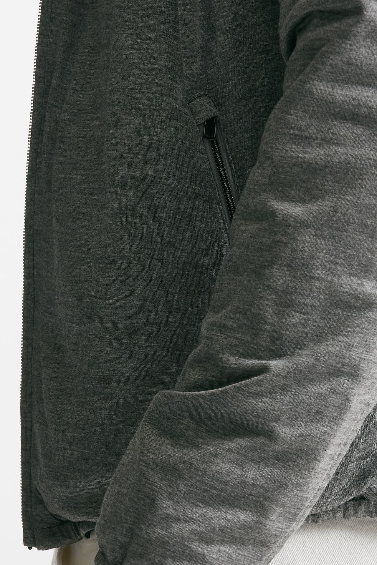 Bomber in nylon reversibile blu/grigio
