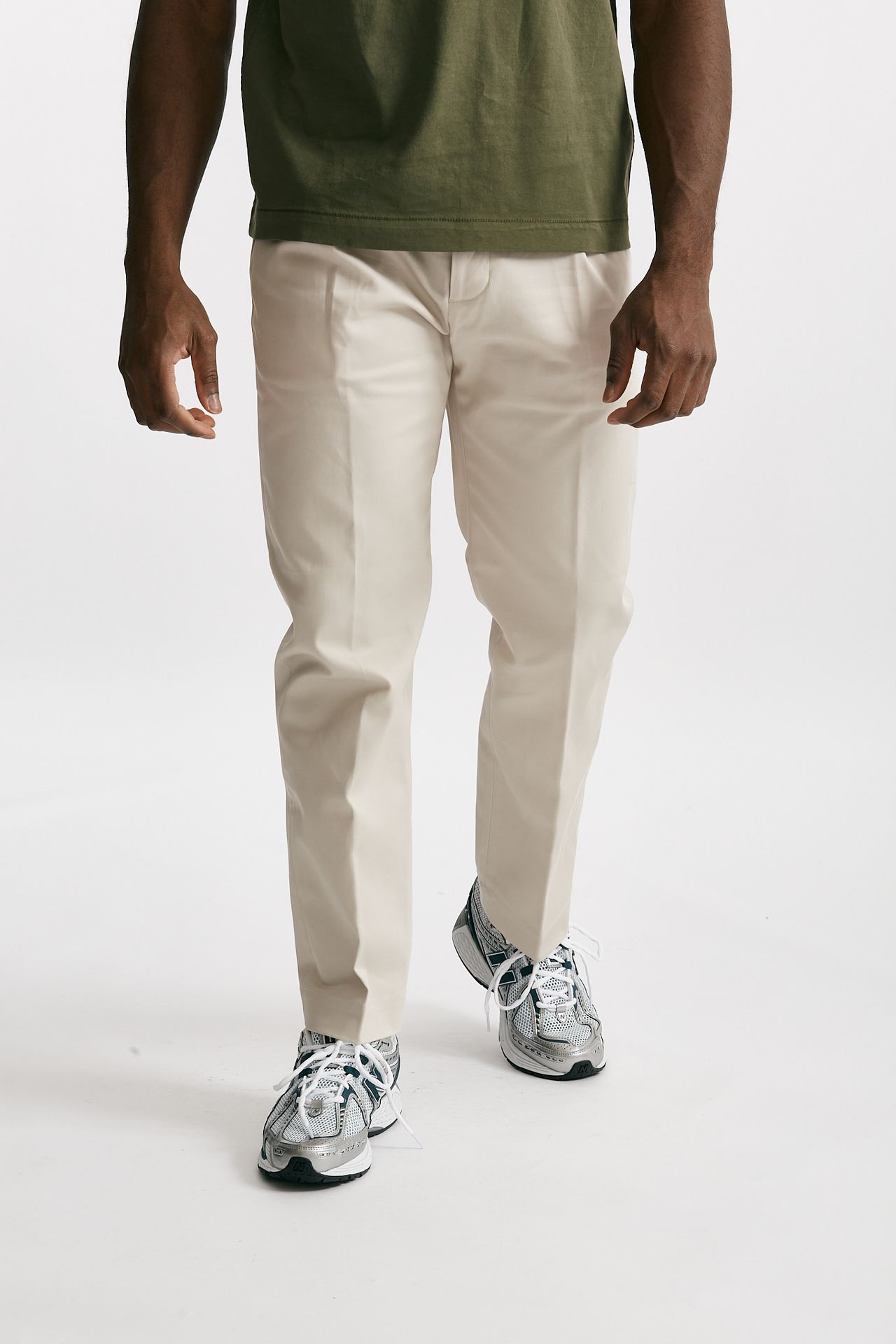 Pantalone chino FOLD 2 in cotone ghiaccio