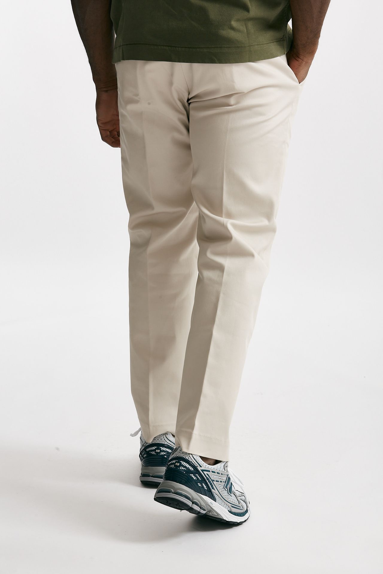 Pantalone chino FOLD 2 in cotone ghiaccio