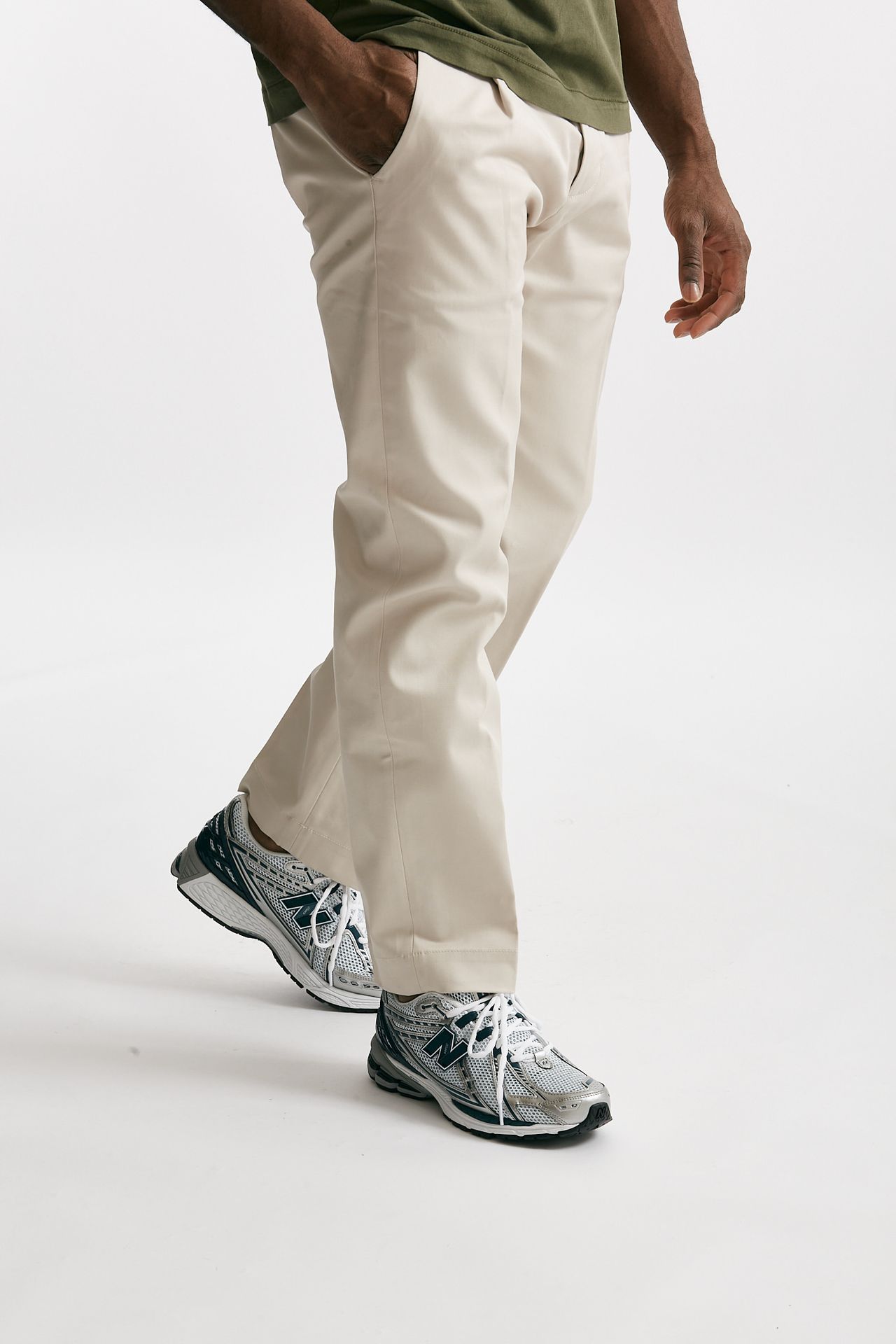 Pantalone chino FOLD 2 in cotone ghiaccio