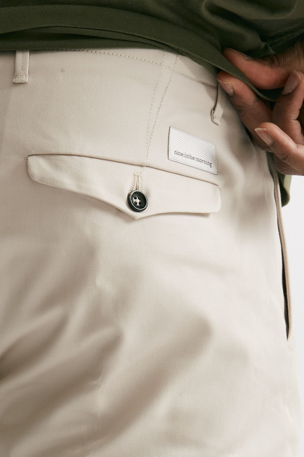 Pantalone chino FOLD 2 in cotone ghiaccio