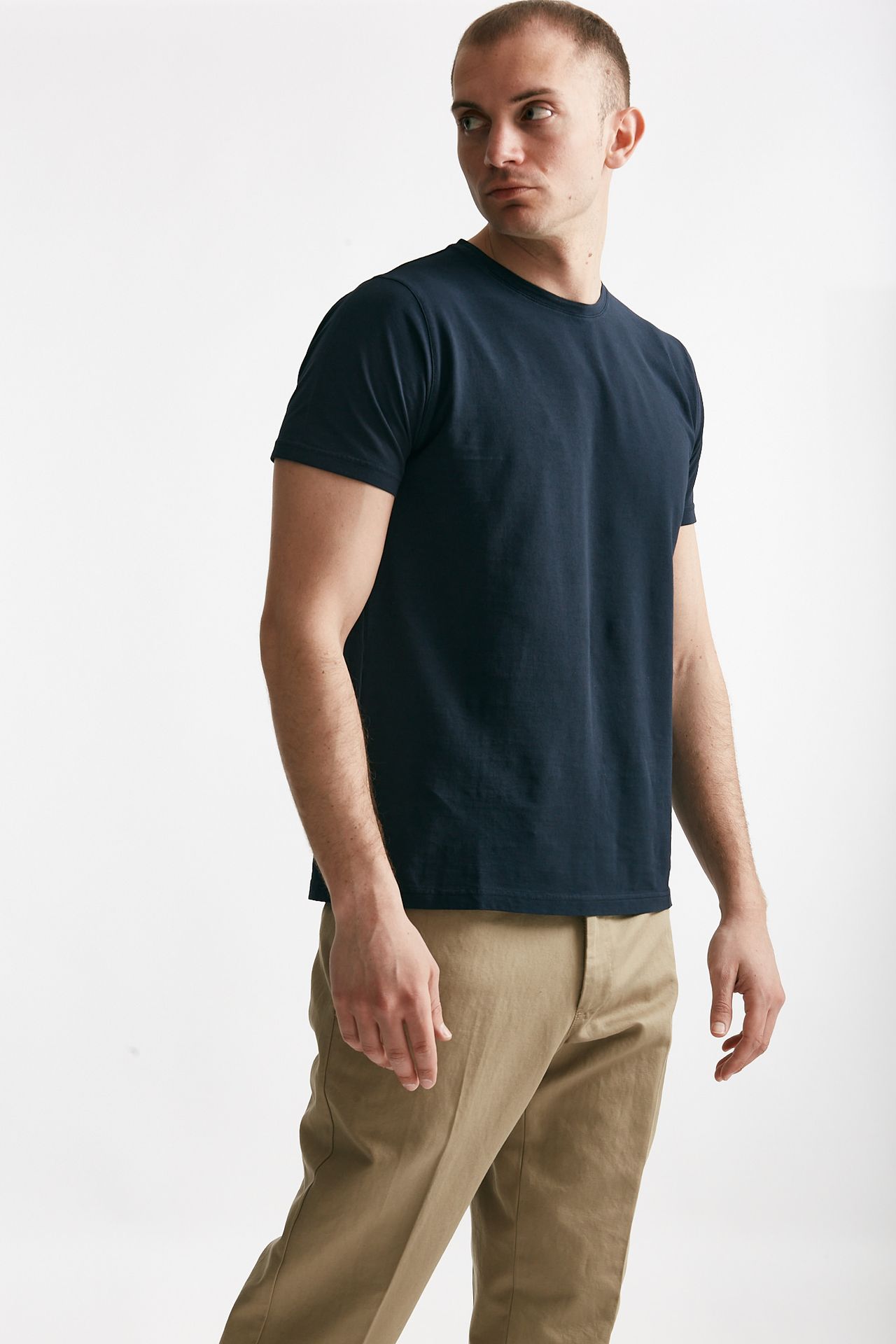 T shirt in cotone blu