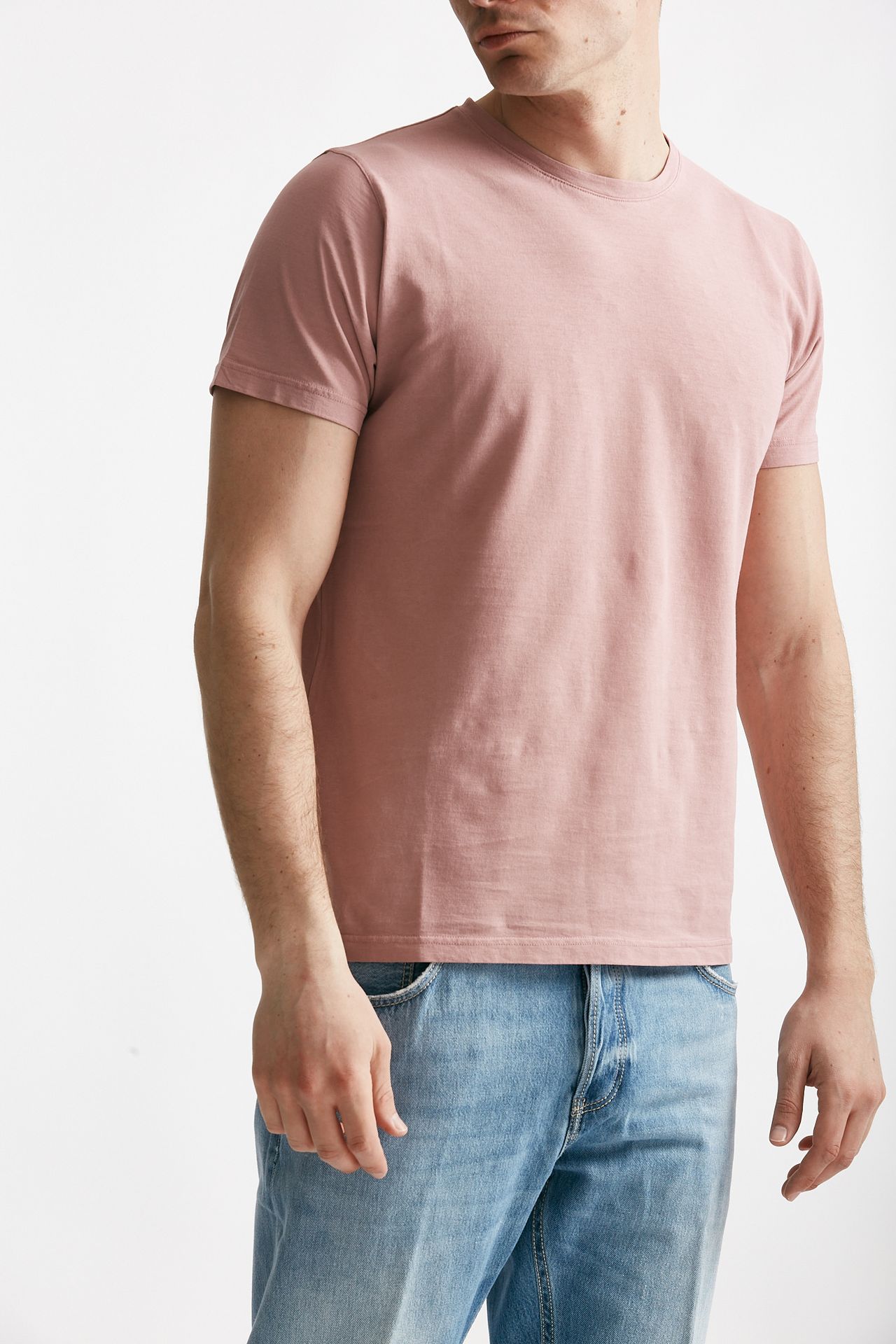 T shirt in cotone rosa