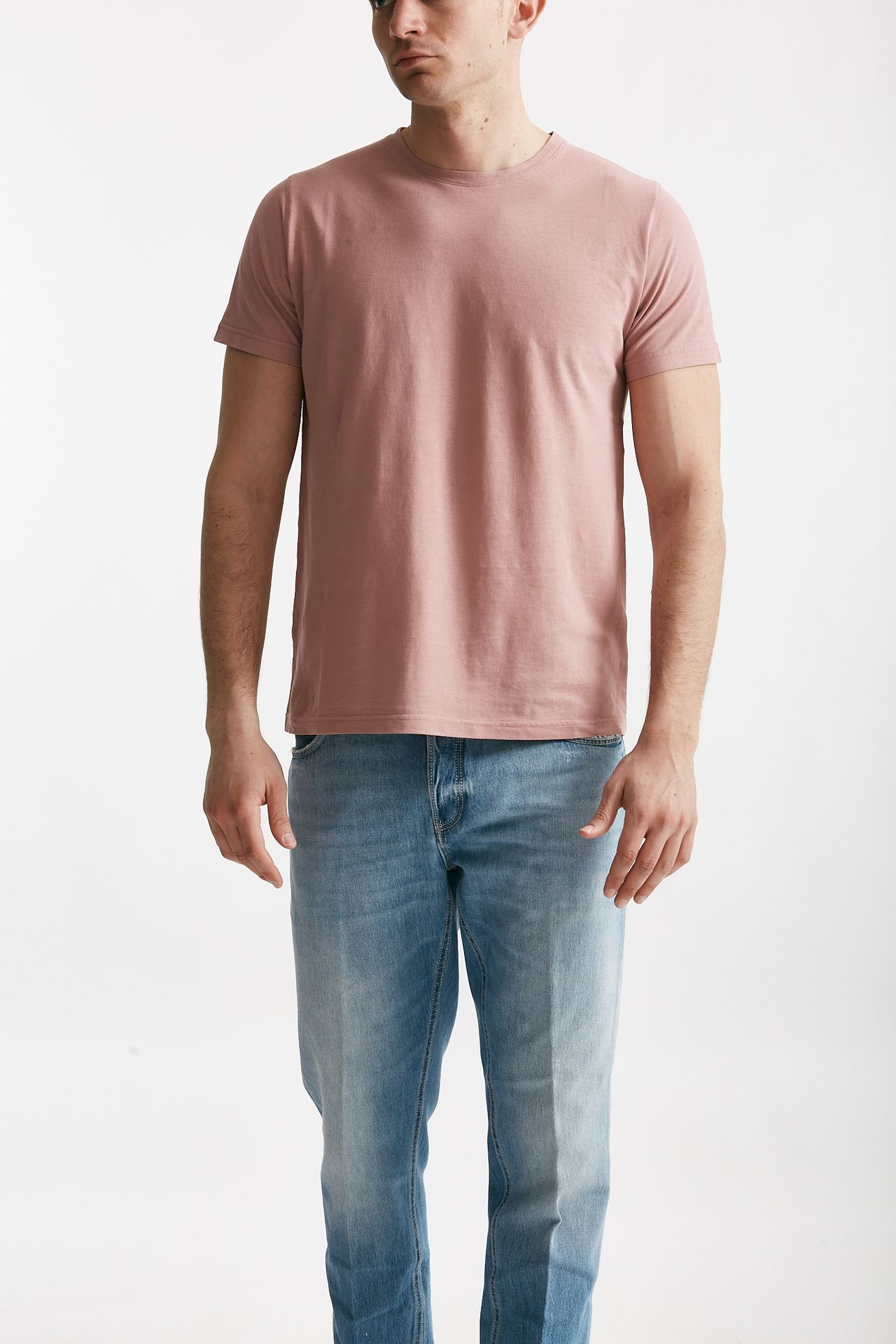 T shirt in cotone rosa
