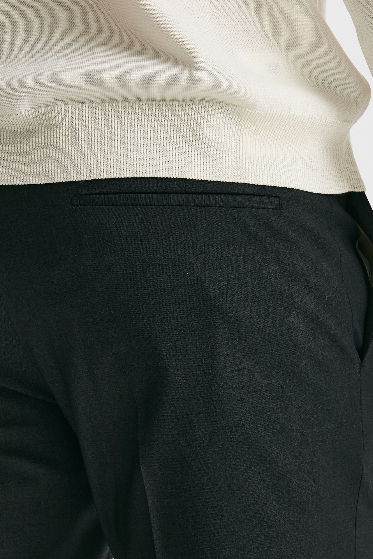 Pantalone in lana stretch EDGE- DIECI grigio antracite