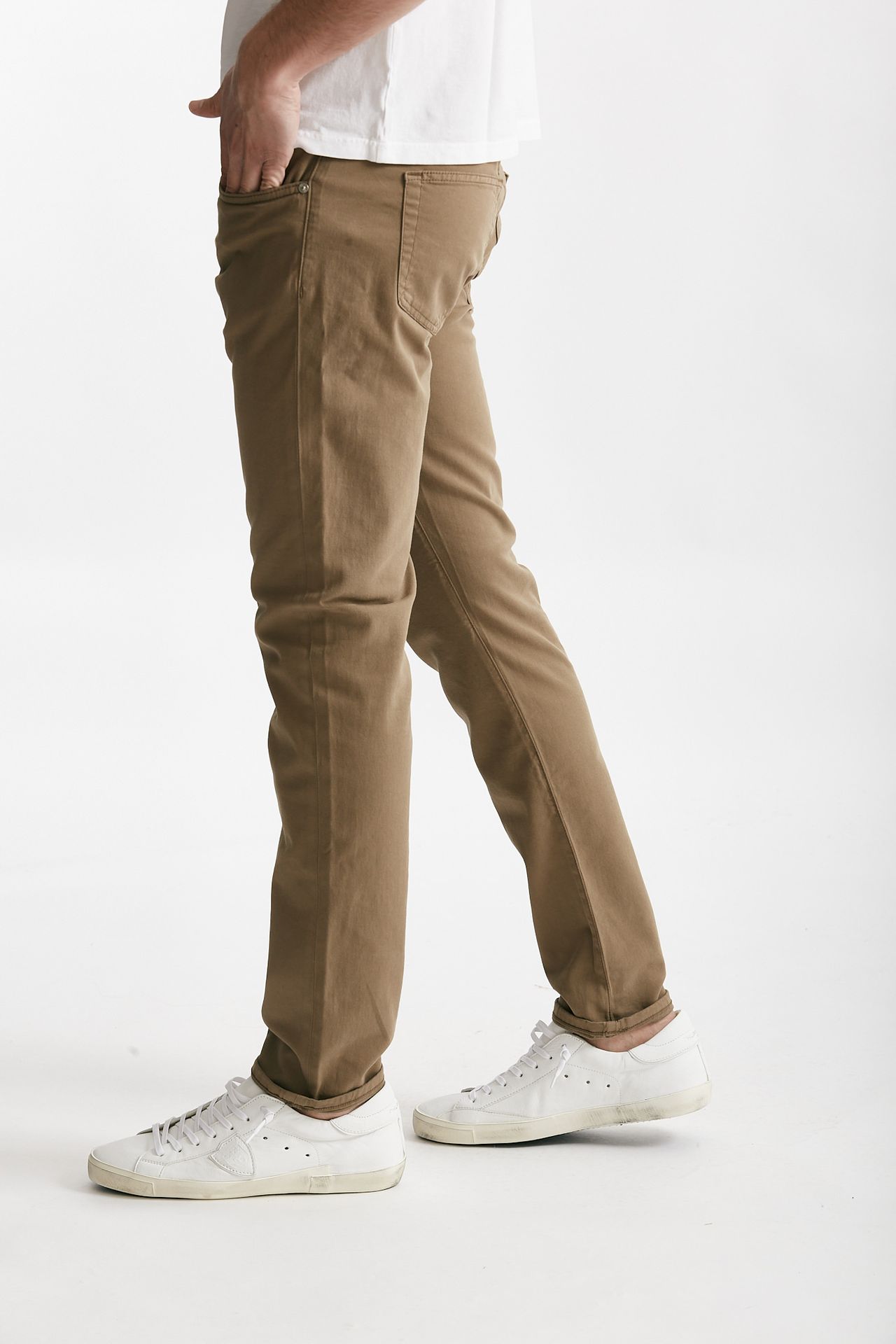Jeans SWING cotone stretch cammello 
