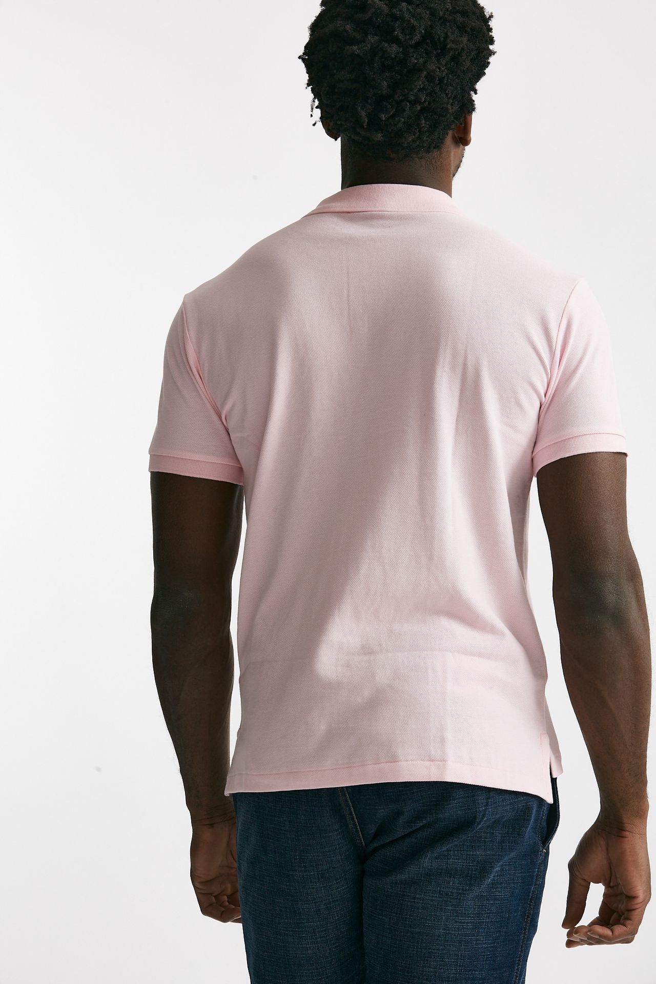 Polo in cotone piquet rosa