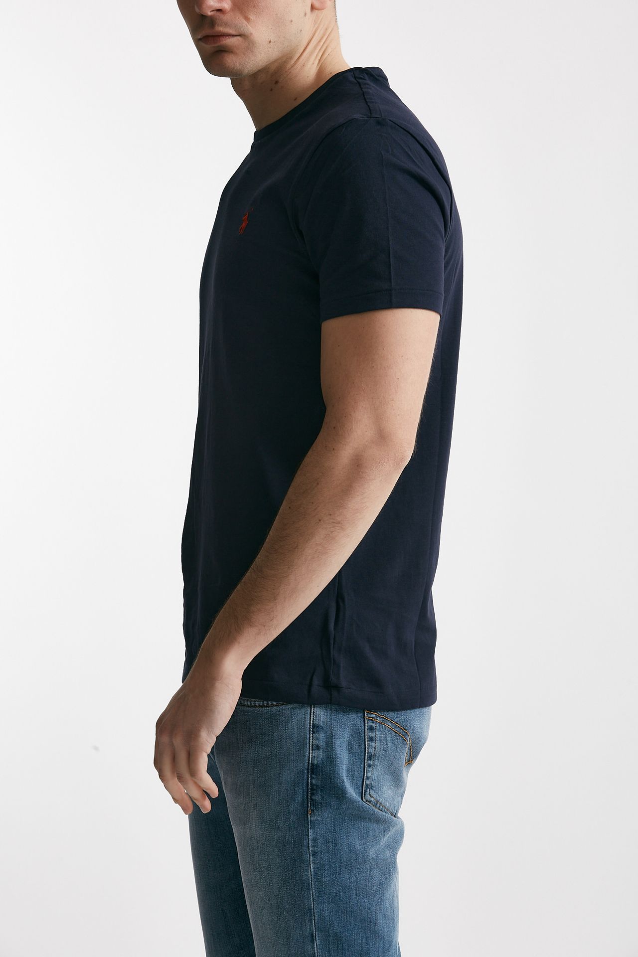 T-shirt in cotone blu
