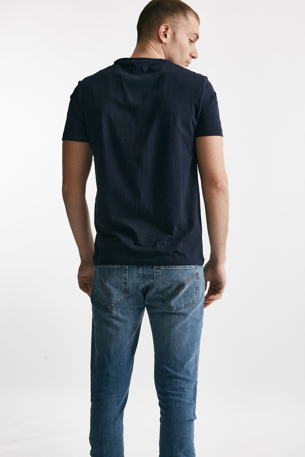 T-shirt in cotone blu