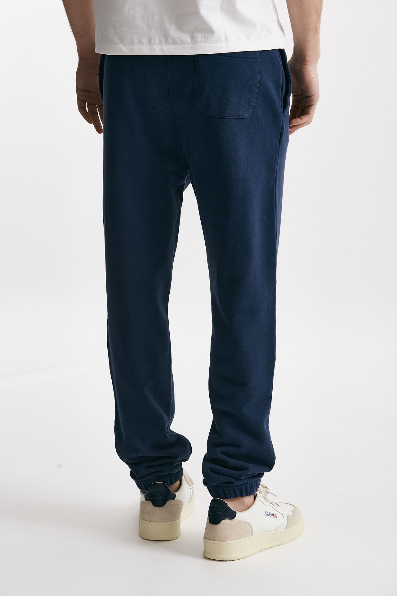 Pantalone in cotone lavato blu