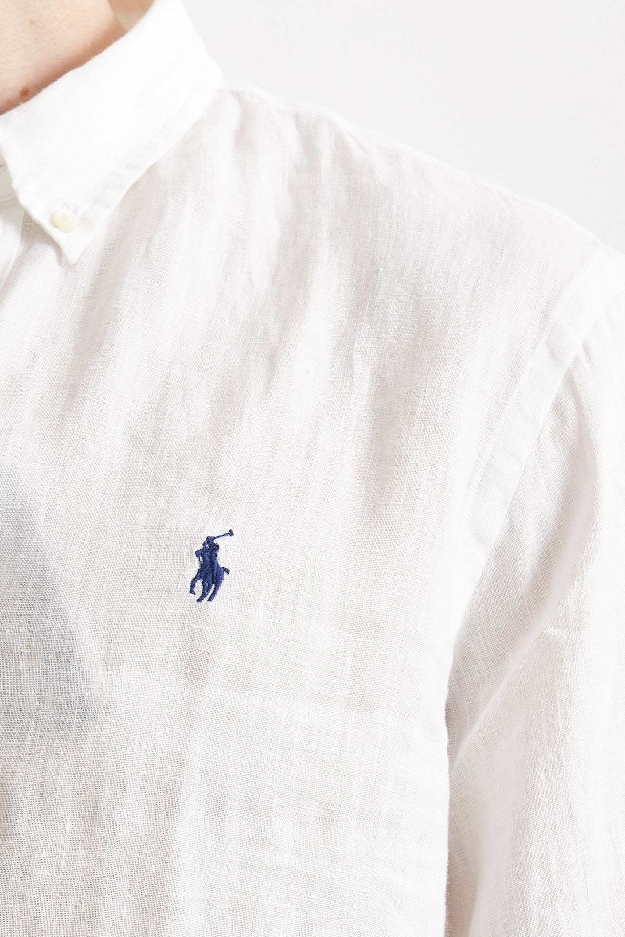 Camicia in lino bianco