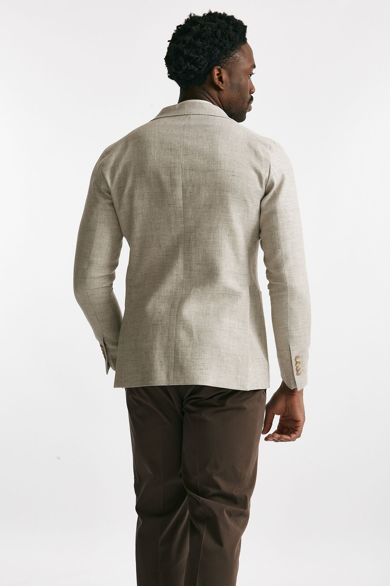 Giacca monopetto MONTECARLO lino/cotone beige