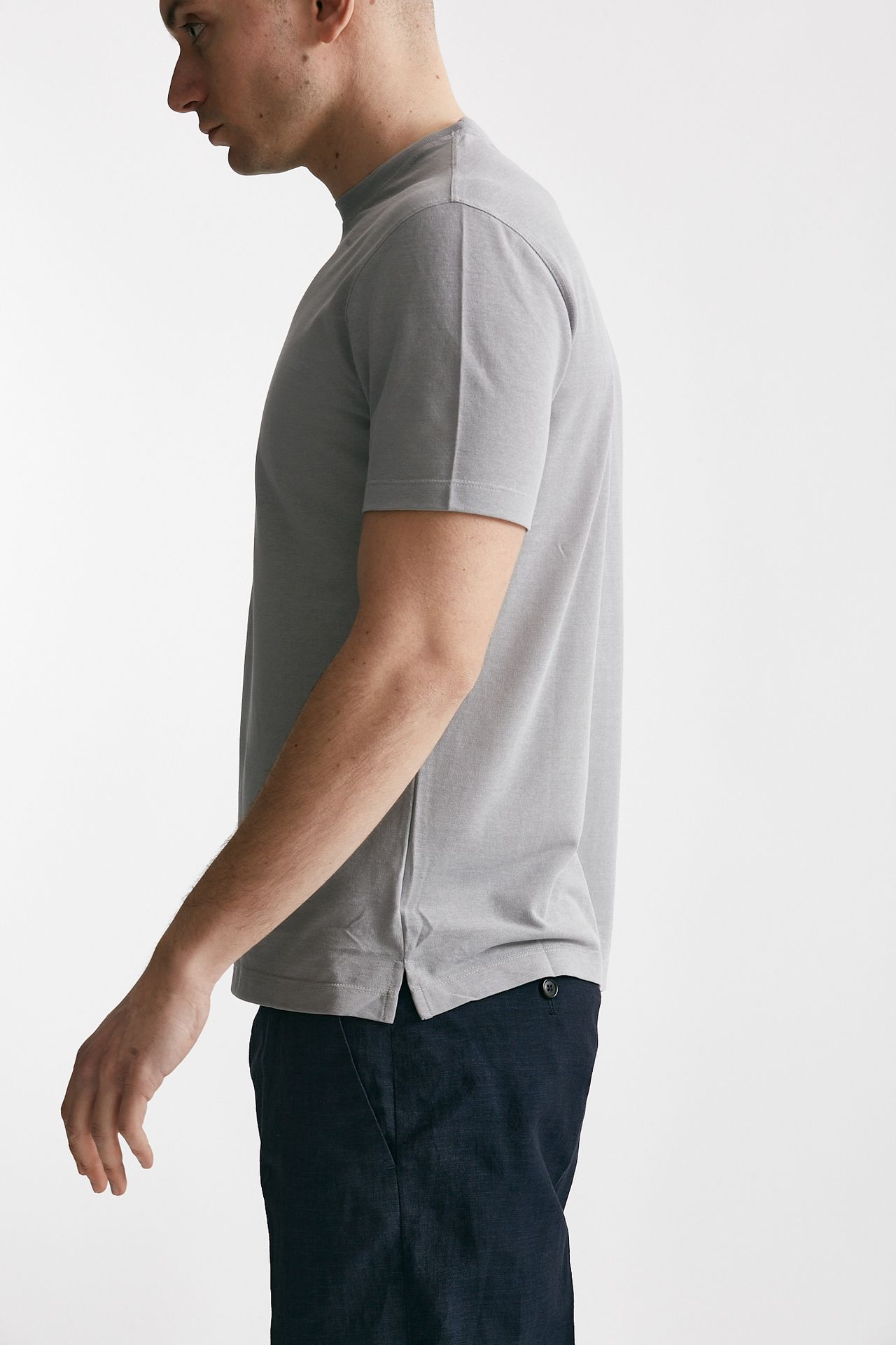 T shirt in cotone grigio Icecotton