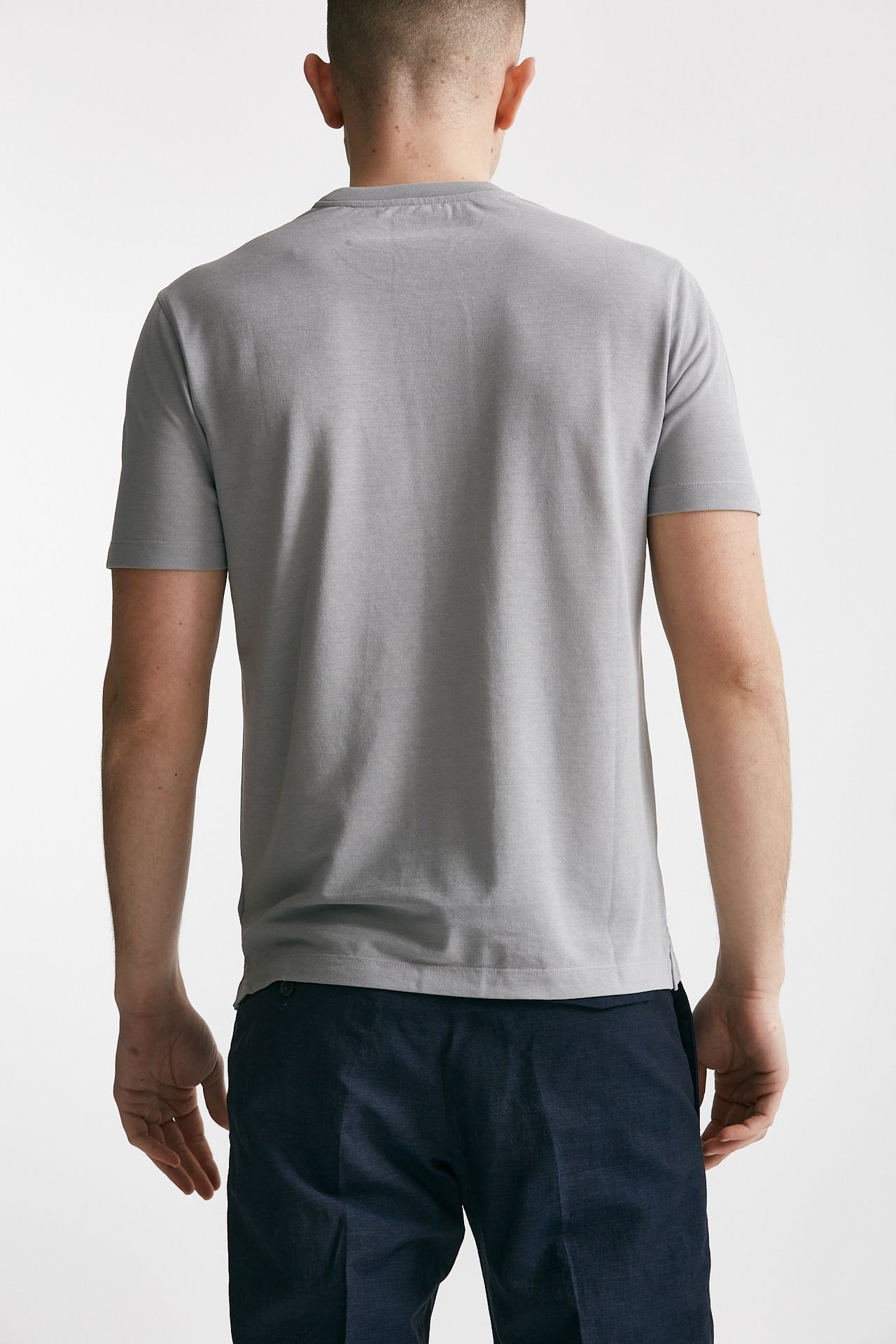T shirt in cotone grigio Icecotton