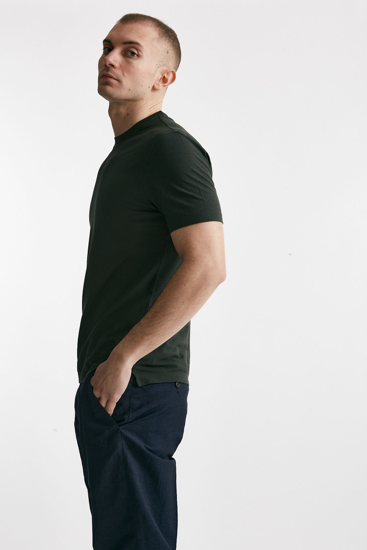 T shirt in cotone verdone Icecotton
