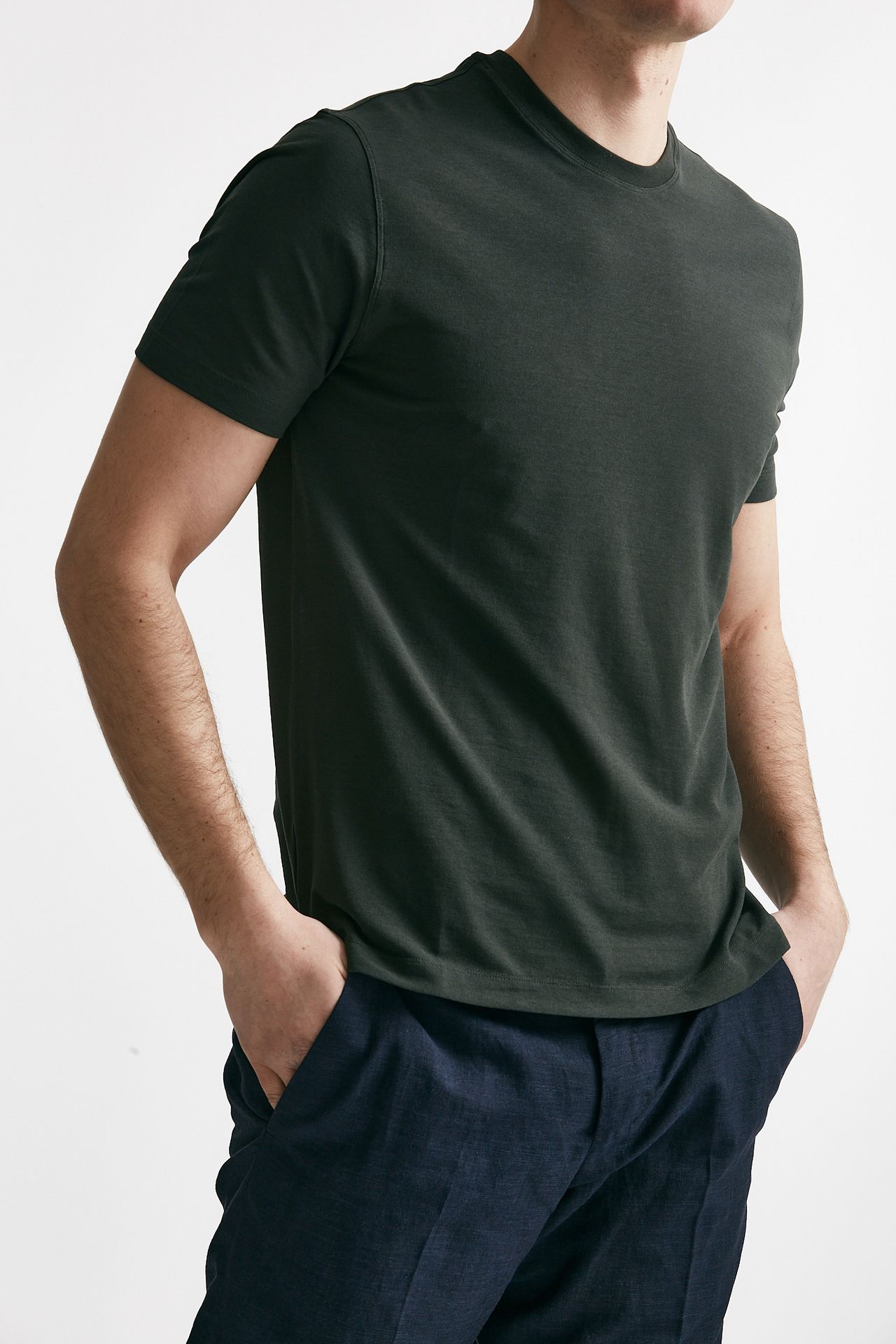 T shirt in cotone verdone Icecotton